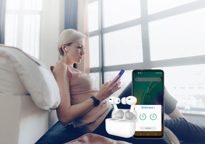 Навушники TECNO Buds 1 White