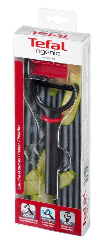 Овочечистка горизонтальна Tefal Ingenio Ceramic Black, кераміка, пластик