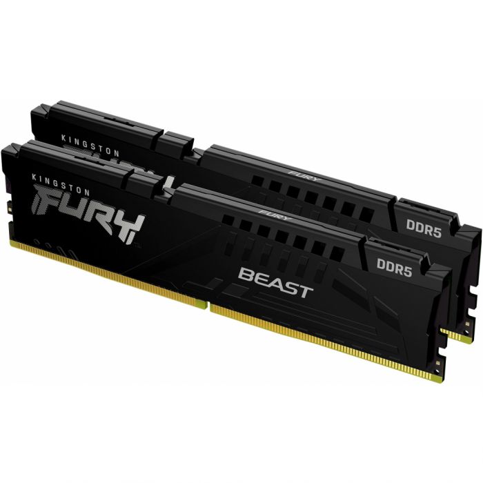 Пам'ять ПК Kingston DDR5 32GB KIT (16GBx2) 5200 FURY Beast Black