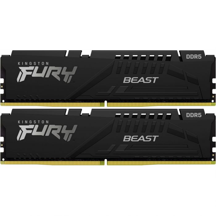 Пам'ять ПК Kingston DDR5 32GB KIT (16GBx2) 5200 FURY Beast Black