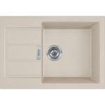 Мийка кухонна Franke Sirius, тектонайт, прямокутник, з крилом, 620х435х200мм, чаша - 1, накладна, S2D Slim 611-62 , сахара