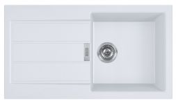 Кухонні мийки Franke Sirius S2D Slim 611-78/ 143.0632.395/ тектонайт/з крилом/ білий