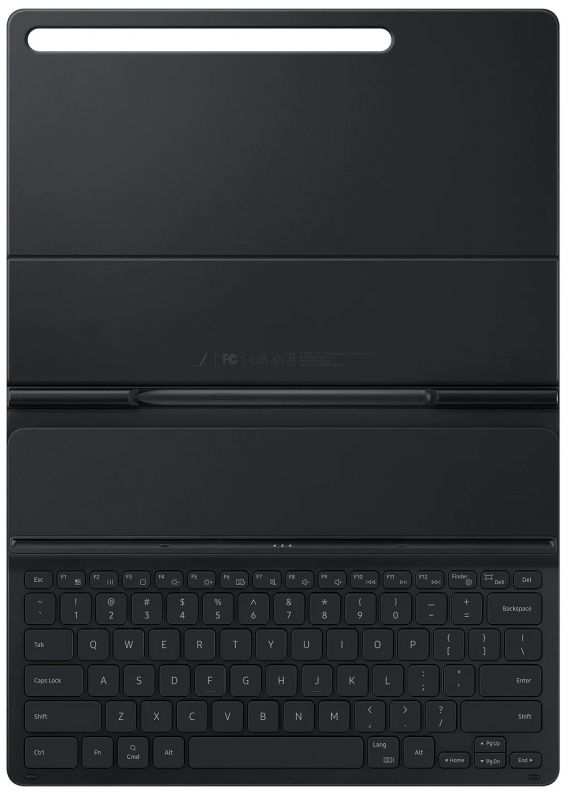 Чохол-клавіатура Samsung Book Cover Keyboard Slim для планшету Galaxy Tab S7 FE/S7+/S8+ (T733/735/T975/X806) Black