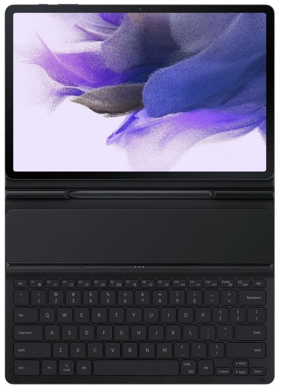 Чохол-клавіатура Samsung Book Cover Keyboard Slim для планшету Galaxy Tab S7 FE/S7+/S8+ (T733/735/T975/X806) Black
