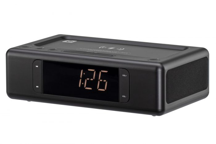 Акустична док-станція 2E SmartClock Wireless Charging, Alarm Clock, Bluetooth, FM, USB, AUX Black
