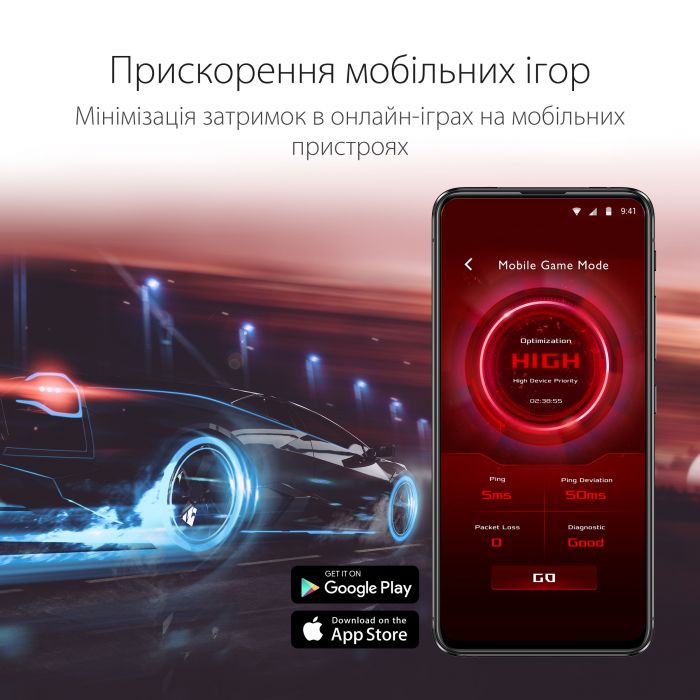 ASUS Маршрутизатор ASUS RT-AX86S AX5700 4xGE LAN 1xGE WAN 2xUSB3.2 MU-MIMO OFDMA MESH