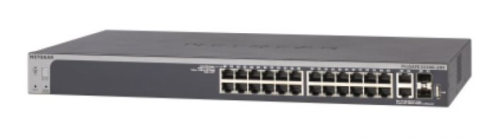 Комутатор NETGEAR S3300-28X (GS728TX) 24x1GE, 2x10GE, 2xSFP+, керований з можливістю стекування
