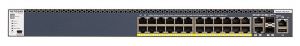 Комутатор NETGEAR M4300-28G-POE+ (GSM4328PA) 24x1GE PoE+, 2x10GE, 2xSFP+, керований L3 з можливістю стекування