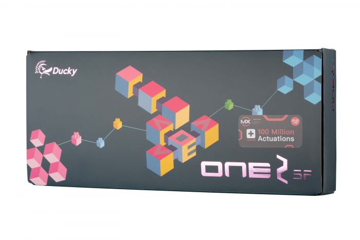 Клавіатура Ducky One 2 SF Cherry Red RGB LED RU White