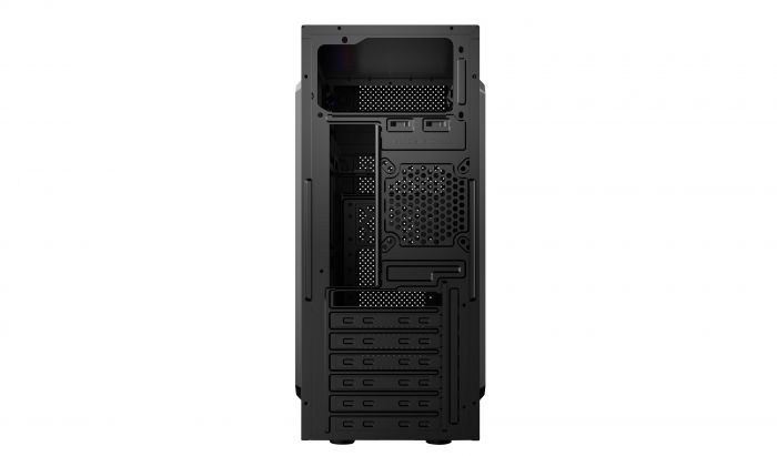 Корпус 2E ALFA (E185) MidT, 2xUSB2.0, 1xUSB3.0, сталь (бічна панель), без БЖ, чорний
