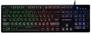 Клавіатура 2E GAMING KG280 LED USB Black UKR