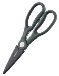 Ножиці кухонні Ardesto Gemini 22,3 см, сірий/зелений, чохол, нерж. сталь, пластик