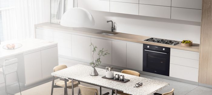 Духова шафа електрична LG WSEZM7225B1, 72 л, А+, телескопічні направляючі, Диспл., Чорний
