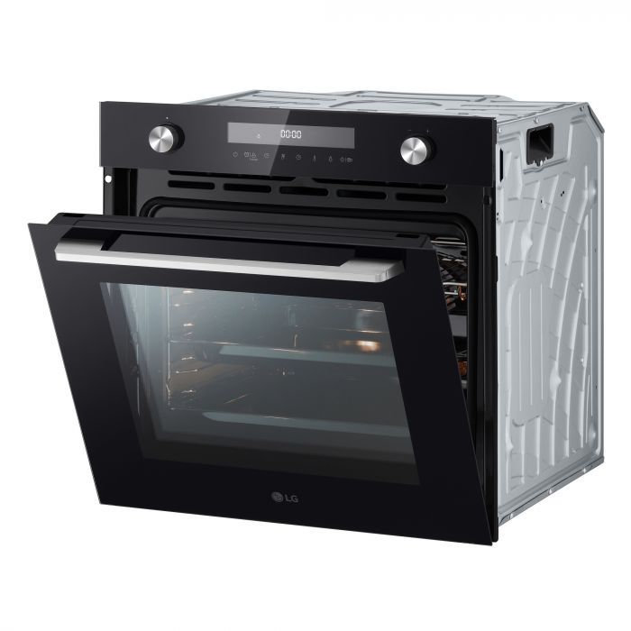 Духова шафа електрична LG WSEZM7225B1, 72 л, А+, телескопічні направляючі, Диспл., Чорний