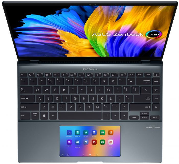 Ноутбук ASUS ZenBook UX5400EG-KN183 14WQXGA+ Touch OLED/Intel i5-1135G7/16/512F/NVD450-2/noOS/Pine Grey