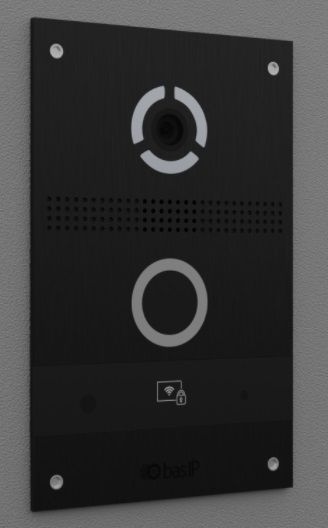 Панель виклику BAS-IP AV-08FB, персональна, 2MP, 90 градусів, переадресація, безконтактна картка, чорний