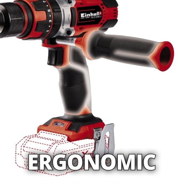 Шуруповерт ударний Einhell TE-CD 18/48 Li-i акум., Solo, 18 В, 48 Нм, 1.5 кг