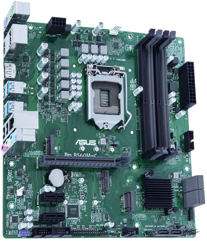 Материнcька плата ASUS PRO B560M-C/CSM s1200 B560 2xDDR4 HDMI-2x DP CSM mATX