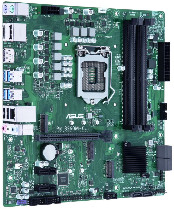 Материнcька плата ASUS PRO B560M-C/CSM s1200 B560 2xDDR4 HDMI-2x DP CSM mATX