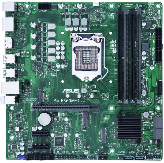 Материнcька плата ASUS PRO B560M-C/CSM s1200 B560 2xDDR4 HDMI-2x DP CSM mATX