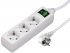 Мережевий подовжувач HAMA 3XSchuko 3G*1.5мм 3м White
