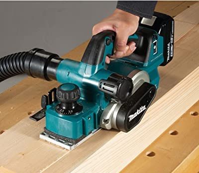 Рубанок Makita DKP181ZU акум., 18В, 11000 об/хв, 82 мм, 3мм, 3.6 кг, SOLO
