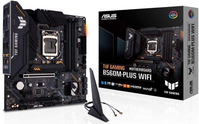 Материнcька плата ASUS TUF GAM B560M-PLUS WIFI s1200 B560 4xDDR4 M.2 HDMI-DP Wi-Fi BT mATX
