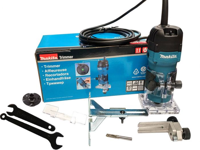 Фрезер Makita 3711, 530 Вт, 32000 об/хв, 6 мм, 1.7 кг