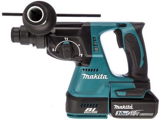 Перфоратор Makita DHR242RFJ, акум, 18В LXT, 3Ah 2шт., SDS-Plus, 2.4 Дж, 3.3кг