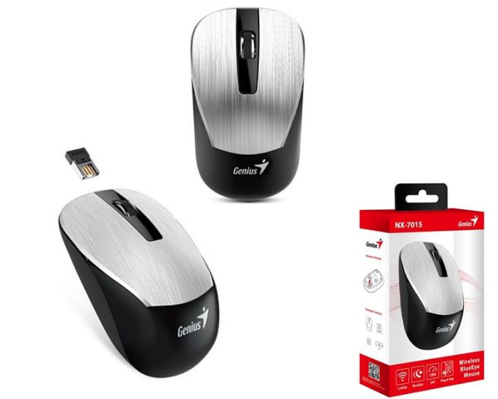 Миша Genius NX-7015 WL Silver