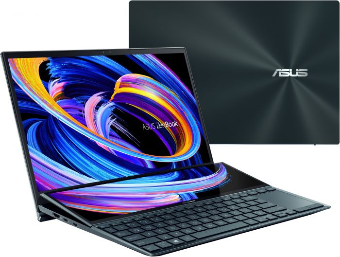 Ноутбук ASUS ZenBook Duo UX482EGR-HY387W 14FHD Touch IPS/Intel i7-1195G7/32/1024F/NVD450-2/W11/Blue