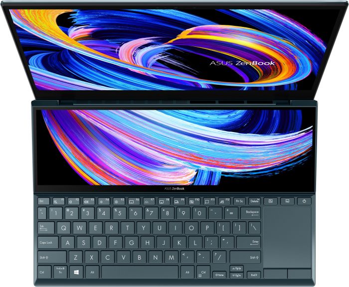 Ноутбук ASUS ZenBook Duo UX482EGR-HY387W 14FHD Touch IPS/Intel i7-1195G7/32/1024F/NVD450-2/W11/Blue