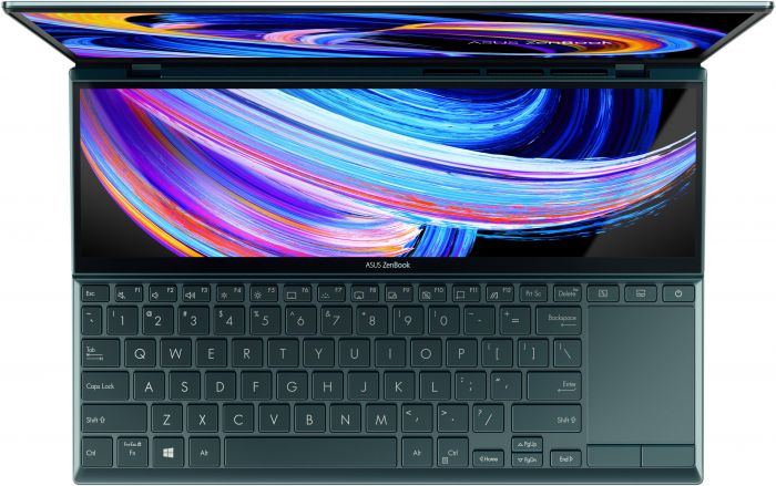 Ноутбук ASUS ZenBook Duo UX482EGR-HY387W 14FHD Touch IPS/Intel i7-1195G7/32/1024F/NVD450-2/W11/Blue