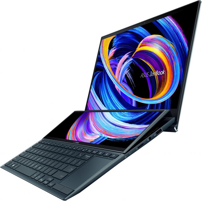 Ноутбук ASUS ZenBook Duo UX482EGR-HY387W 14FHD Touch IPS/Intel i7-1195G7/32/1024F/NVD450-2/W11/Blue