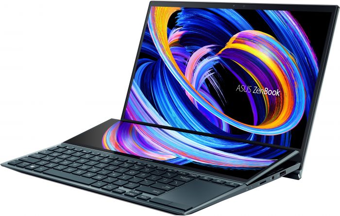 Ноутбук ASUS ZenBook Duo UX482EGR-HY387W 14FHD Touch IPS/Intel i7-1195G7/32/1024F/NVD450-2/W11/Blue