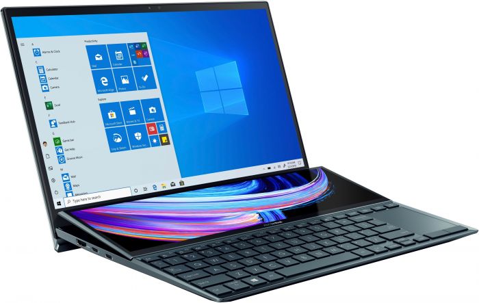 Ноутбук ASUS ZenBook Duo UX482EGR-HY387W 14FHD Touch IPS/Intel i7-1195G7/32/1024F/NVD450-2/W11/Blue