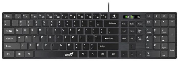 Комплект Genius C-126 SlimStar USB Black Ukr