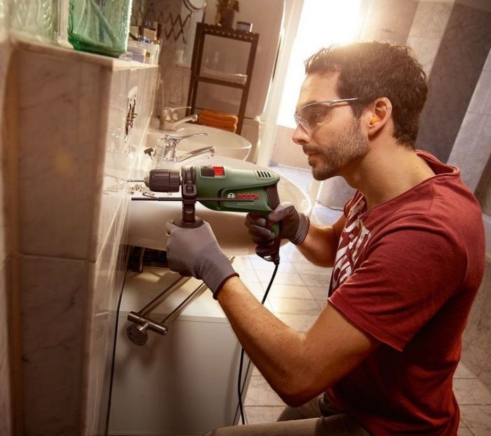 Дриль ударний Bosch EasyImpact 600, 600Вт, ШЗП, 3000 об/хв, 1.7 кг, кейс