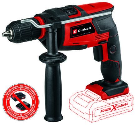 Дриль ударний Einhell PXC TC-ID 18 Li-Solo, PXC, акум., ШЗП, 2600об/хв, 0-13мм, 1.6кг, (без АКБ та ЗП)