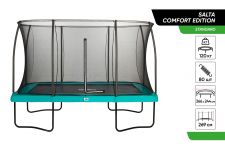 Батут Salta Comfort Edition прямокутний 366x244 см Green
