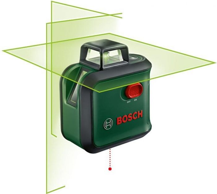 Нівелір лазерний Bosch UniversalLevel 360 +висок, діапазон± 4°,± 0.4 мм на 30 м до 24 м, 0.56 кг