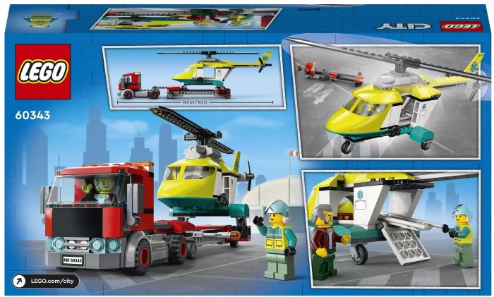 Конструктор LEGO City Перевезення рятувального гелікоптера 60343