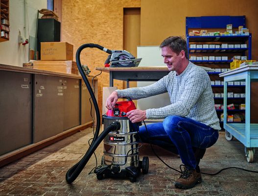Пилосос Einhell TС-VC 1930 SA Kit, 30л, вологе/сухе прибирання, 1500Вт, 30л