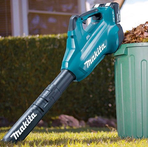 Повітродувка Makita DUB362RM2, безщіткова, акум, 18В LXT, 4Ah 2шт., 6.7-13.3 куб/хв, 27-53 м/с, 3.9кг