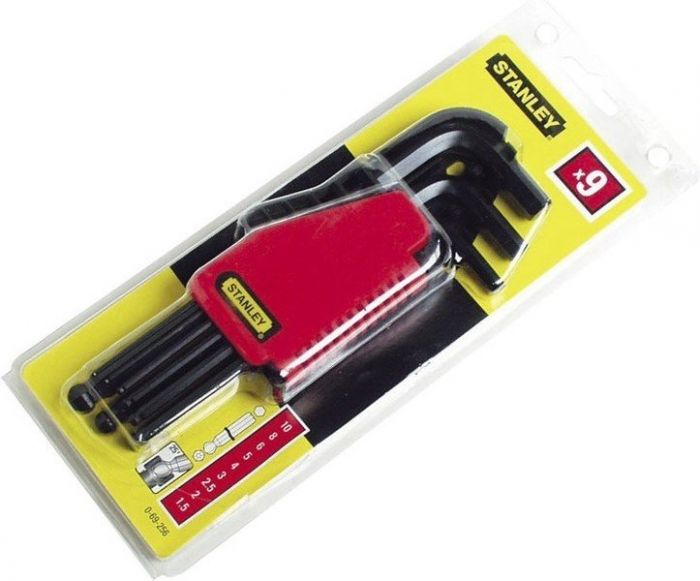 Ключі шестигранні Stanley "Hex Ball", набір 9 шт., 1.5-10 мм