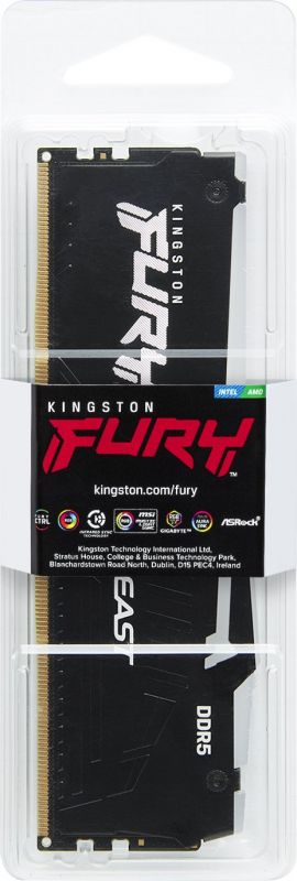 Пам'ять ПК Kingston DDR5  8GB 4800  FURY Beast RGB