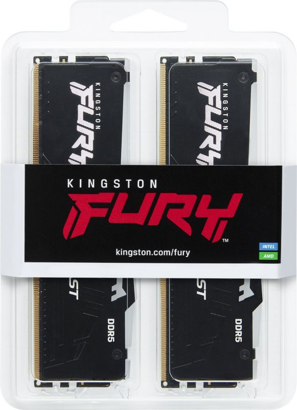 Пам'ять ПК Kingston DDR5 32GB KIT (16GBx2) 4800 FURY Beast RGB