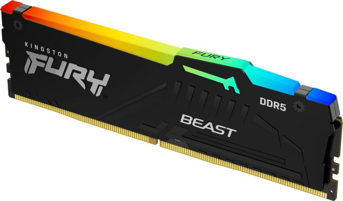 Пам'ять ПК Kingston DDR5 32GB KIT (16GBx2) 4800 FURY Beast RGB