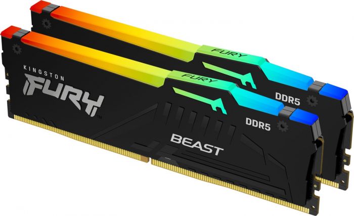 Пам'ять ПК Kingston DDR5 32GB KIT (16GBx2) 4800 FURY Beast RGB