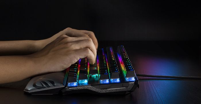 Підставка під зап'ястя ASUS ROG Gaming Wrist Rest Black